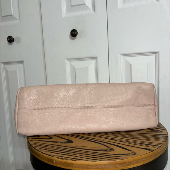 Tory Burch pale pink blush slouchy Marion pebbled leather large tote bag handbag - Picture 8 of 16